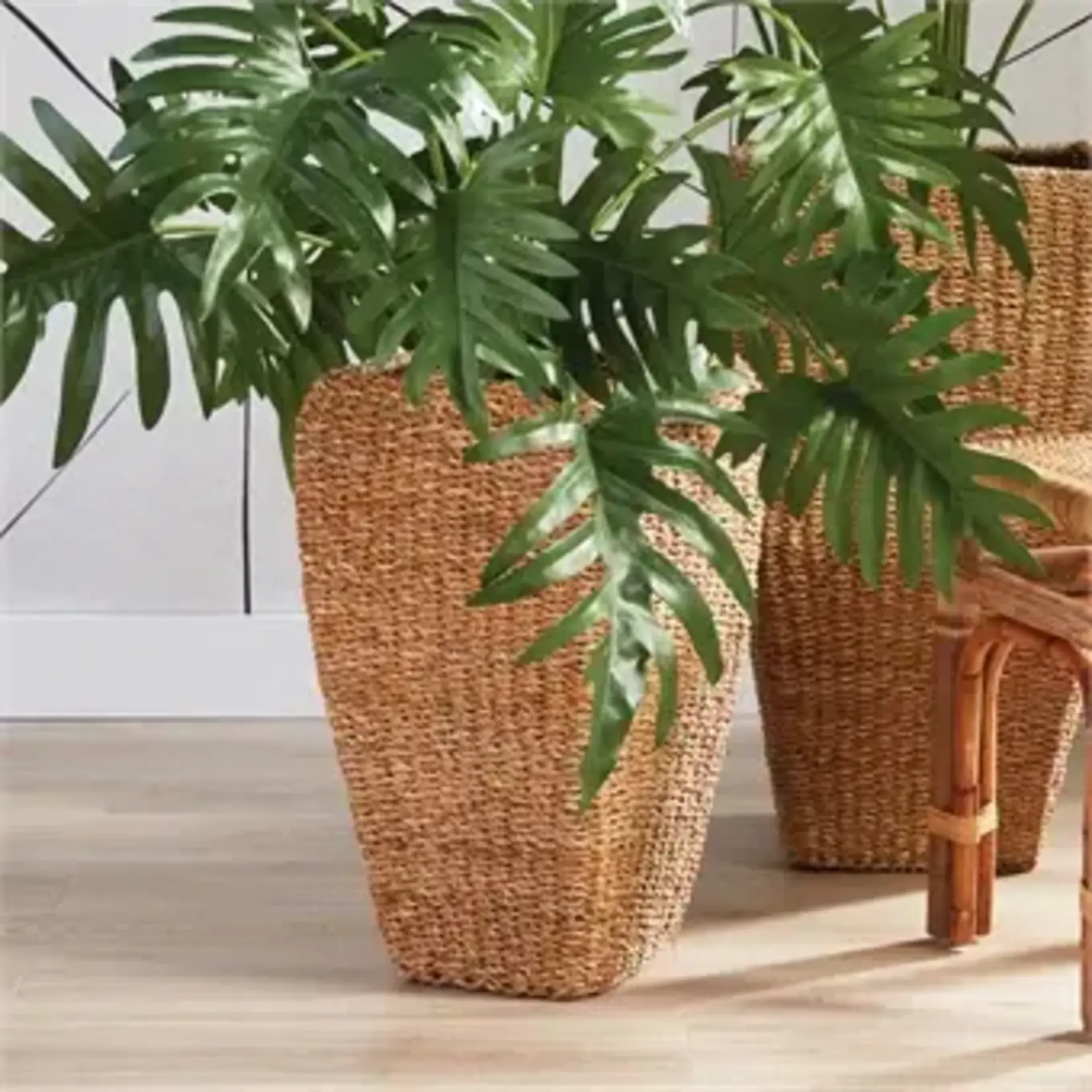 Napa Home and Garden Seagrass Tall Square Planter Small