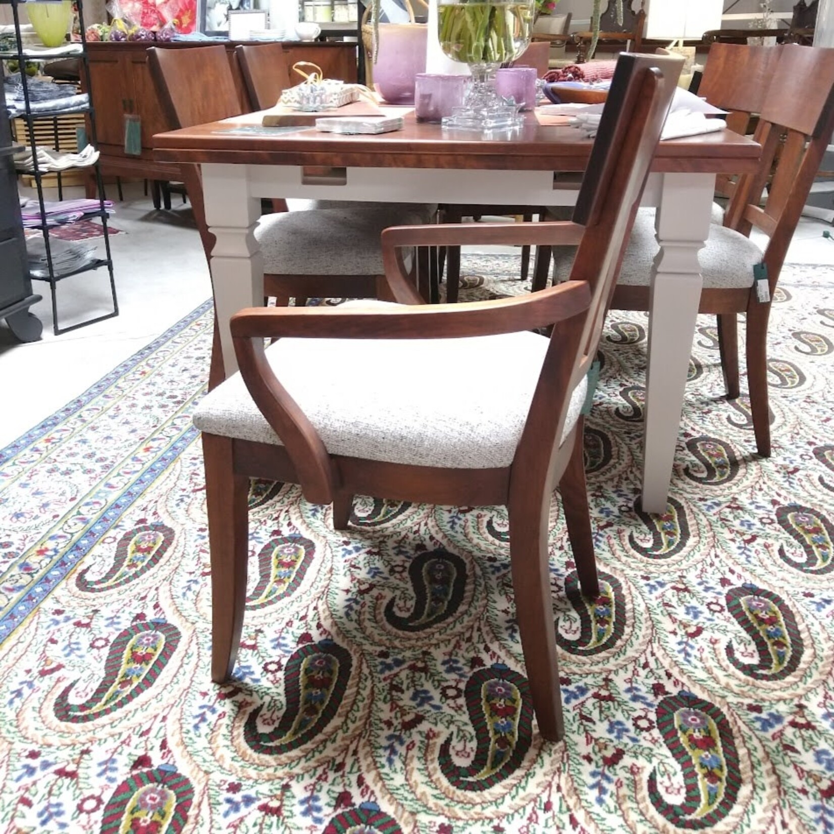 Gat Creek Caperton Thea Arm Chair with Fabric Seat