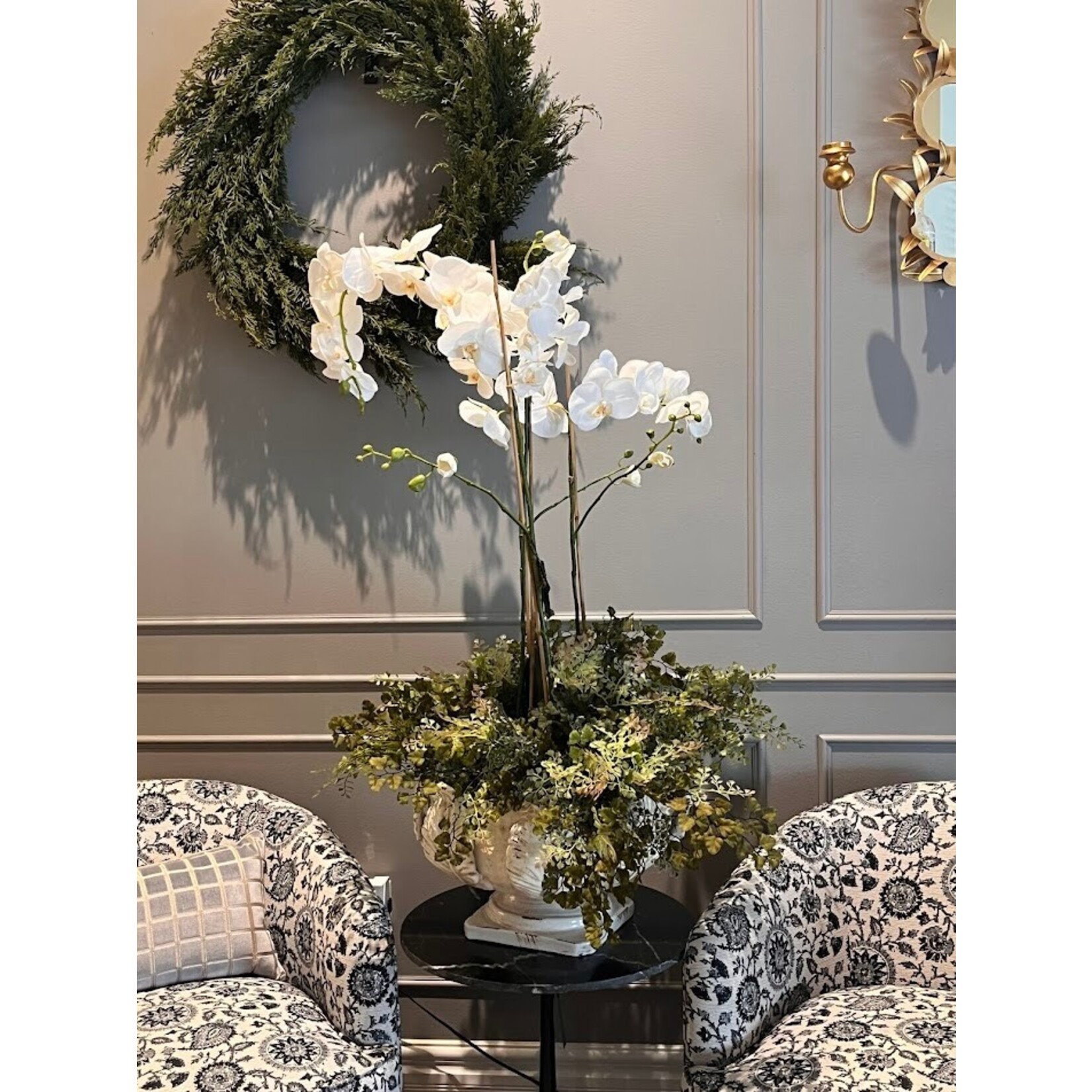 Napa Home and Garden Acanthus Grande Footed White Urn