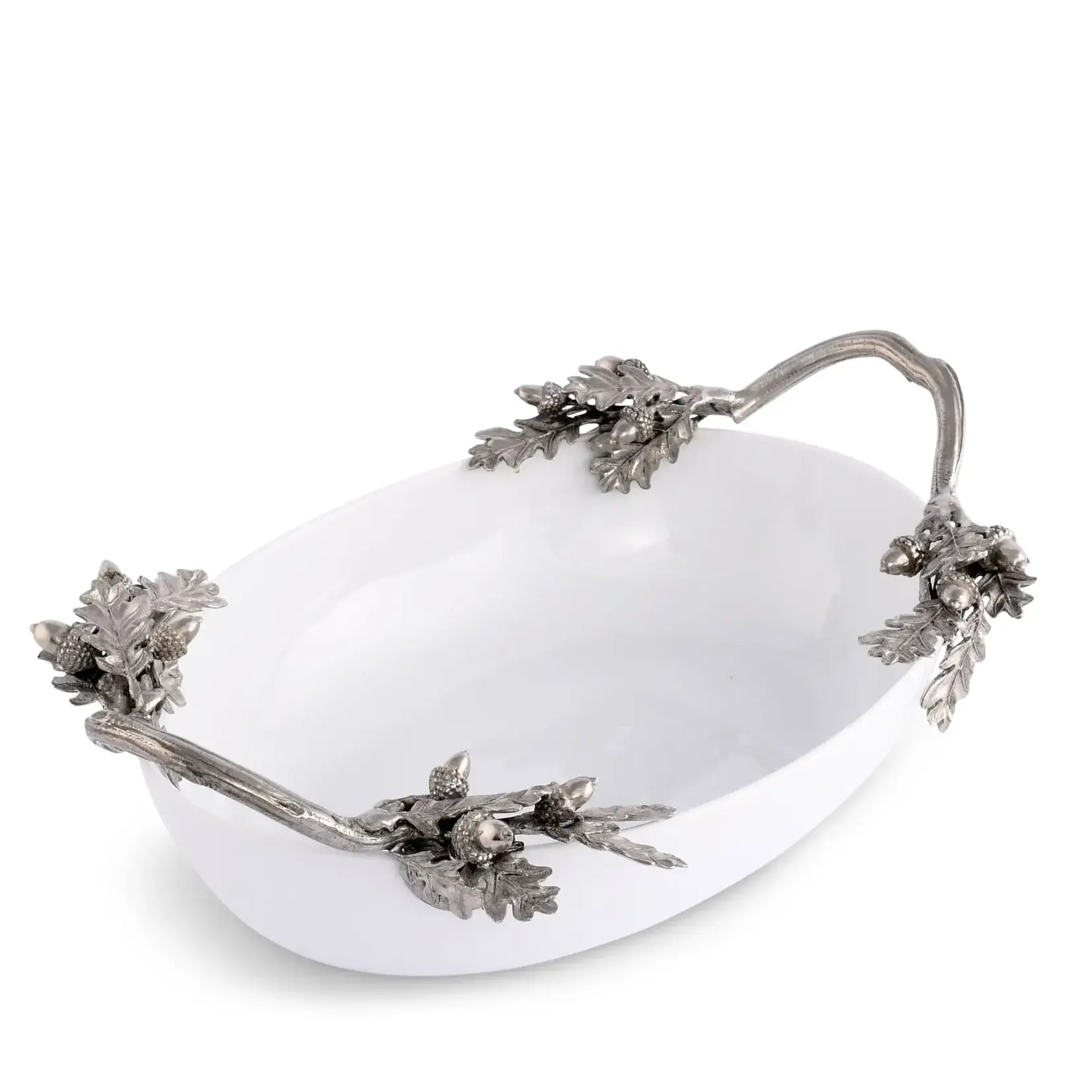 Vagabond House Acorn Oak & Leaf Stoneware Serving Dish