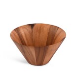 Vagabond House Angled Side Wooden Acacia Salad Bowl Large
