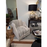 Vanguard Furniture Cora Swivel Chair Jack Linen Fabric