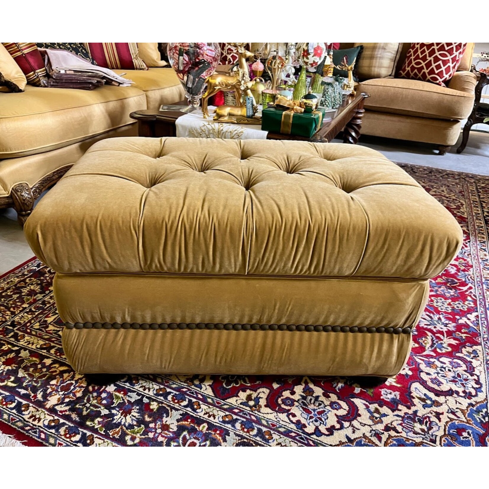 Cox Storage Bench  Gold
