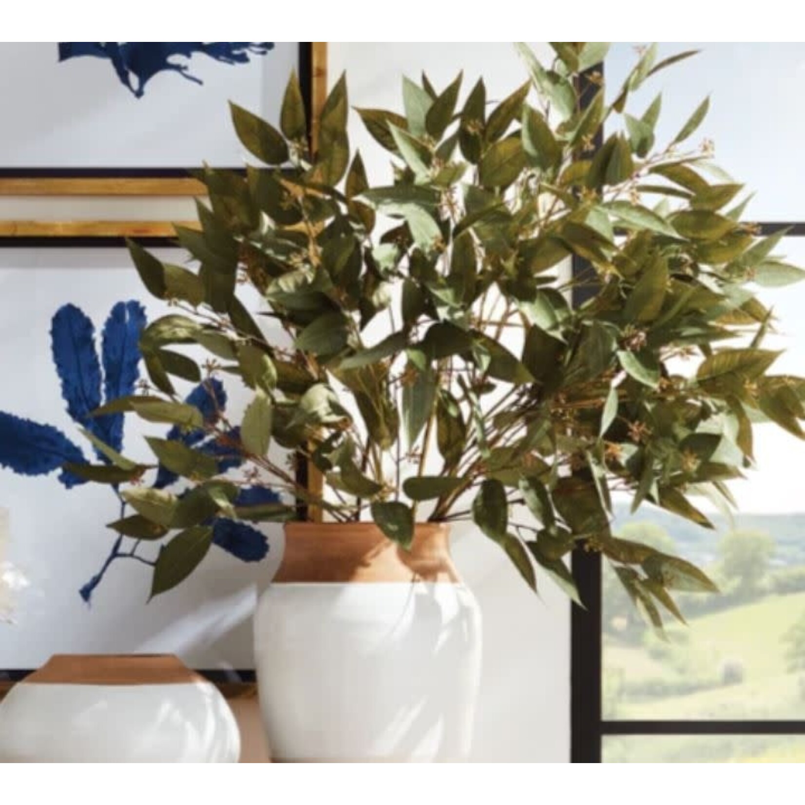 Napa Home and Garden Eucalyptus Seed Stem 41"