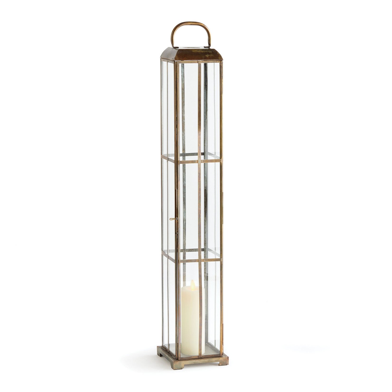 Napa Home and Garden Benson Brass Candleholder Lantern