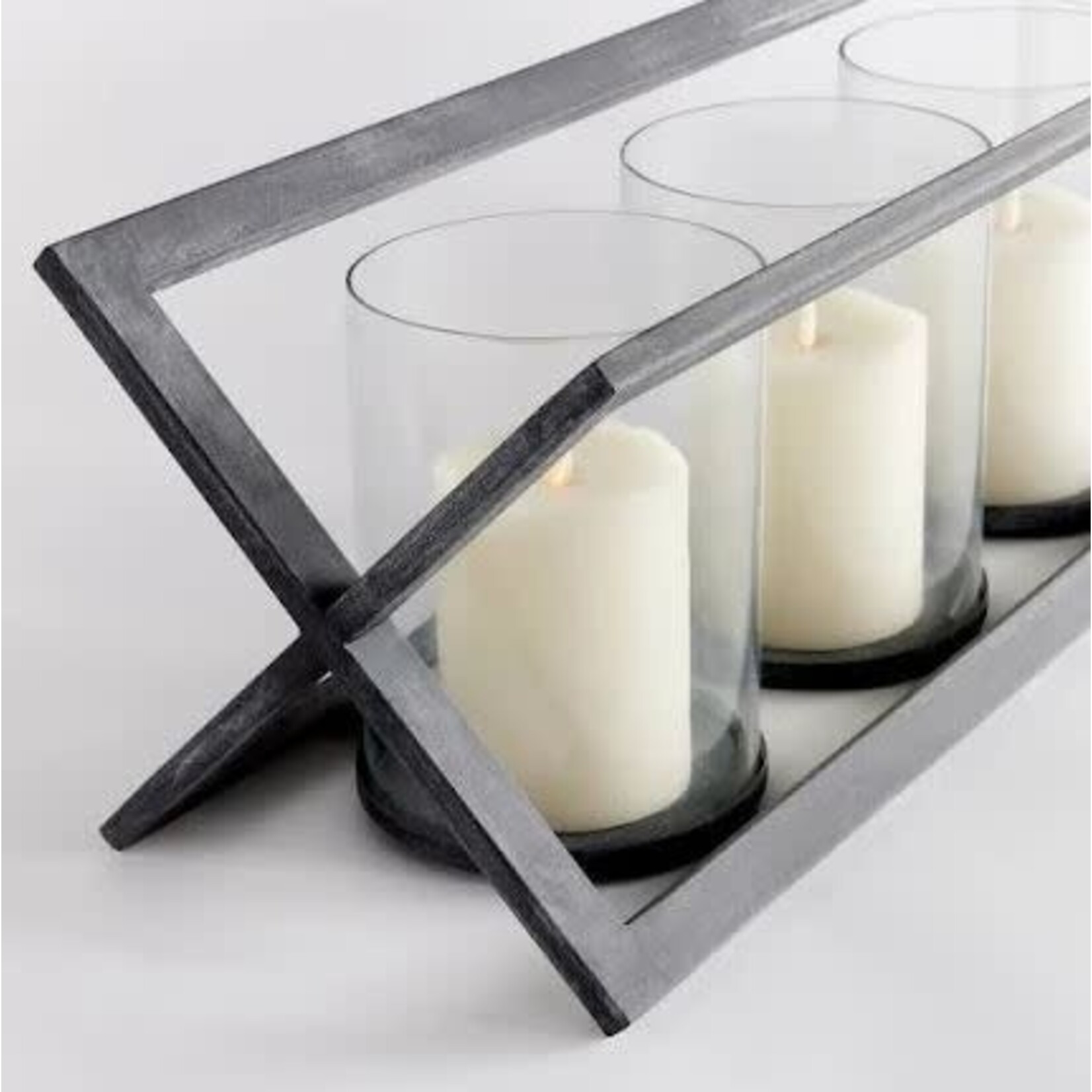 Napa Home and Garden Baxton Aged Zinc Finish 5-Pillar Candleholder
