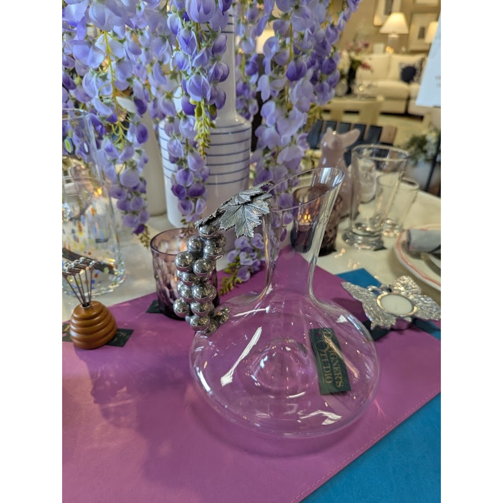 Vagabond House Grape Wine Decanter Small