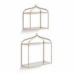 Napa Home and Garden Abbey Mirrored Wall Shelves Set of 2