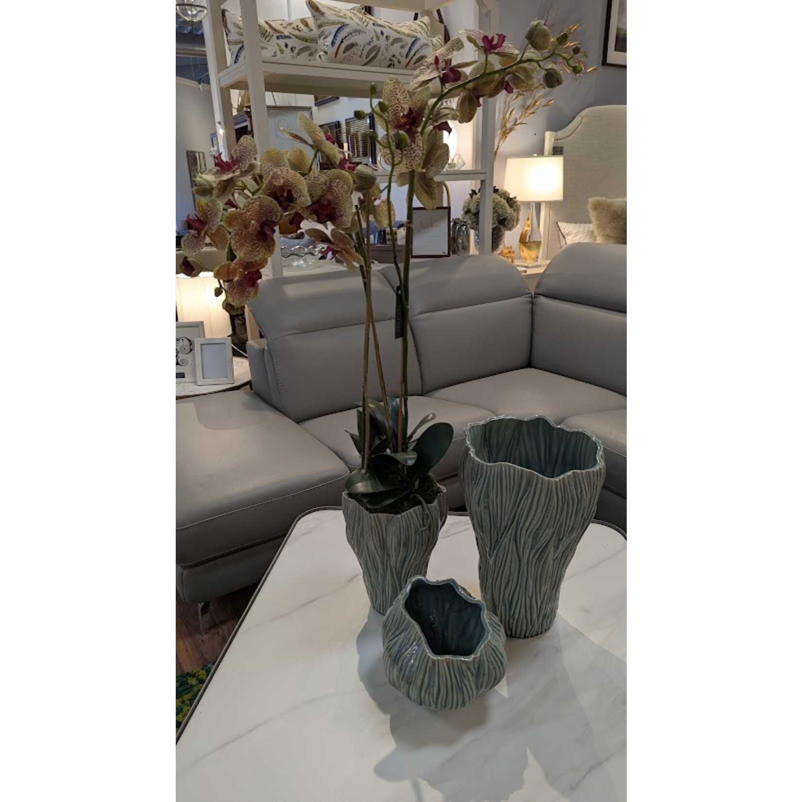 Napa Home and Garden Phalaenopsis Orchid Drop in Burgundy 32"