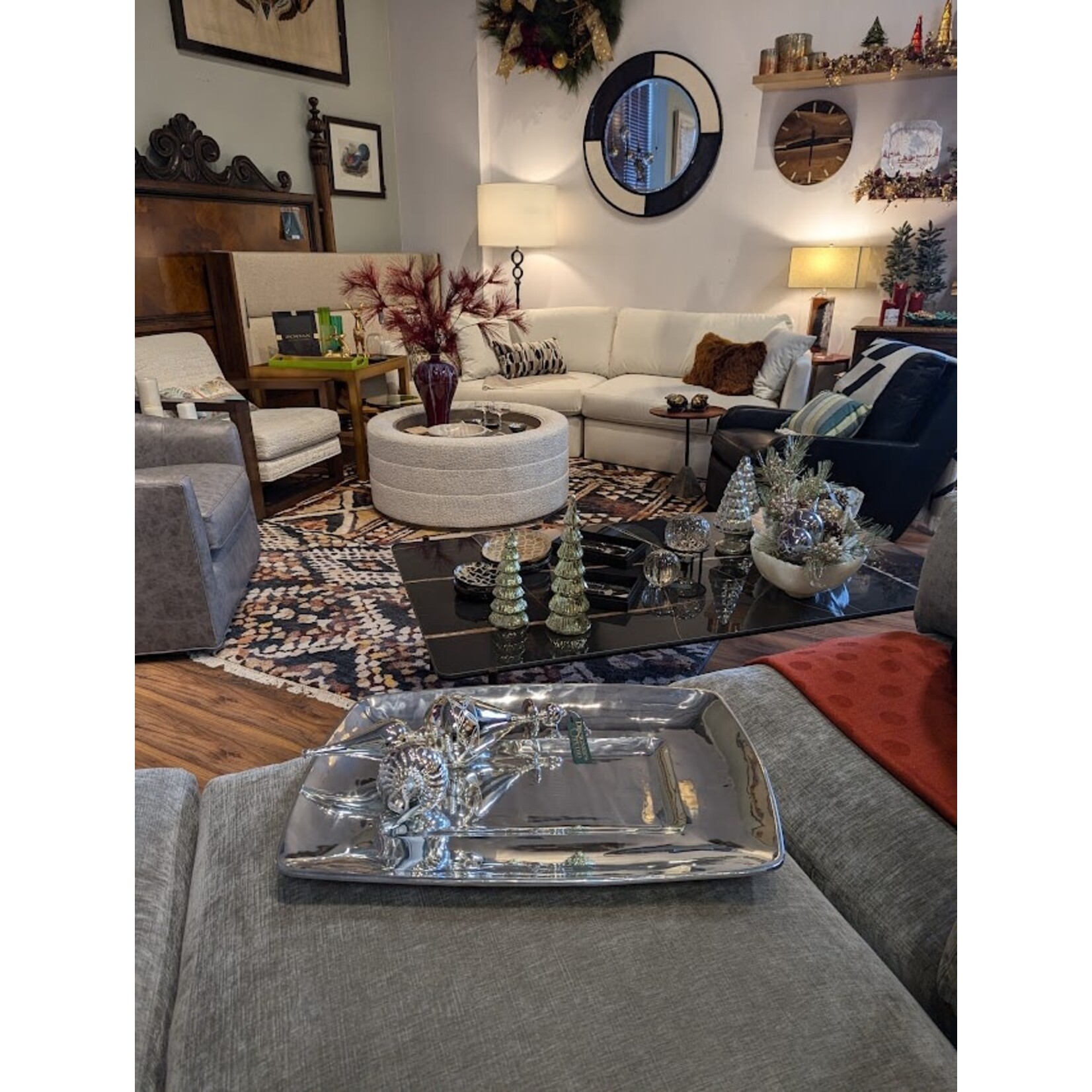 Jim Marvin Enterprises Shiny Silver Finial Ornament