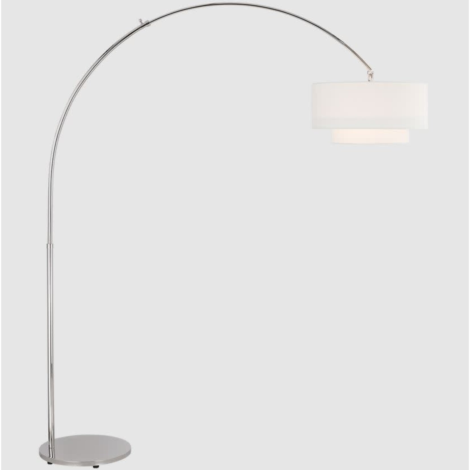 Visual Comfort Sawyer Floor Lamp Polished Nickel