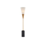 Currey & Company Martini Black Torchiere Table Lamp