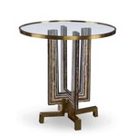 Maitland Smith Maya Occasional Table Shell Inlay Brass
