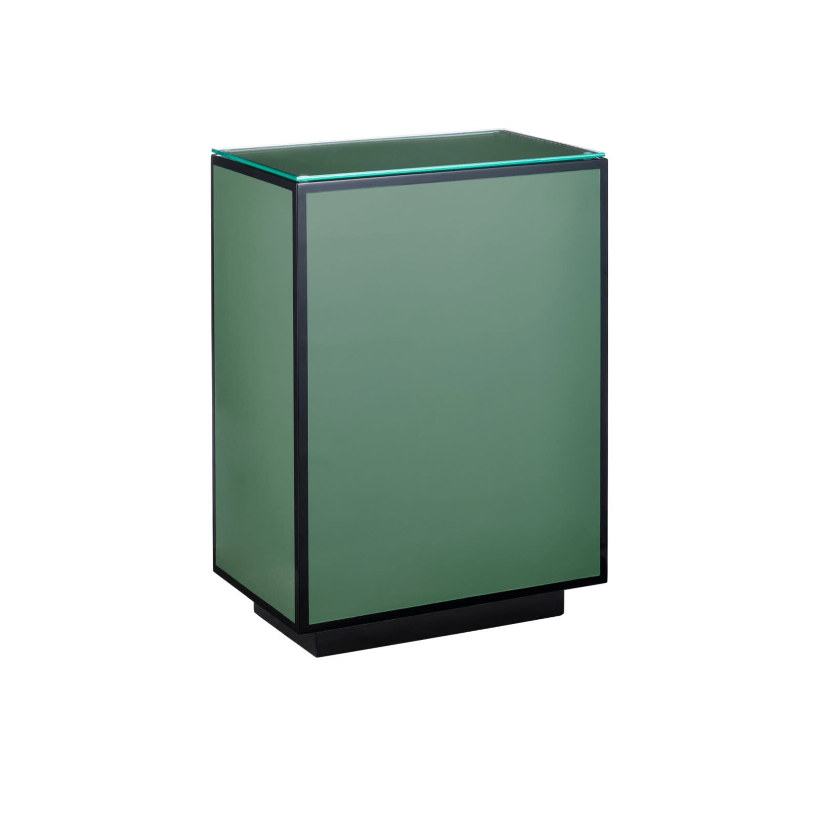 Currey & Company Green Lacquer Side Table