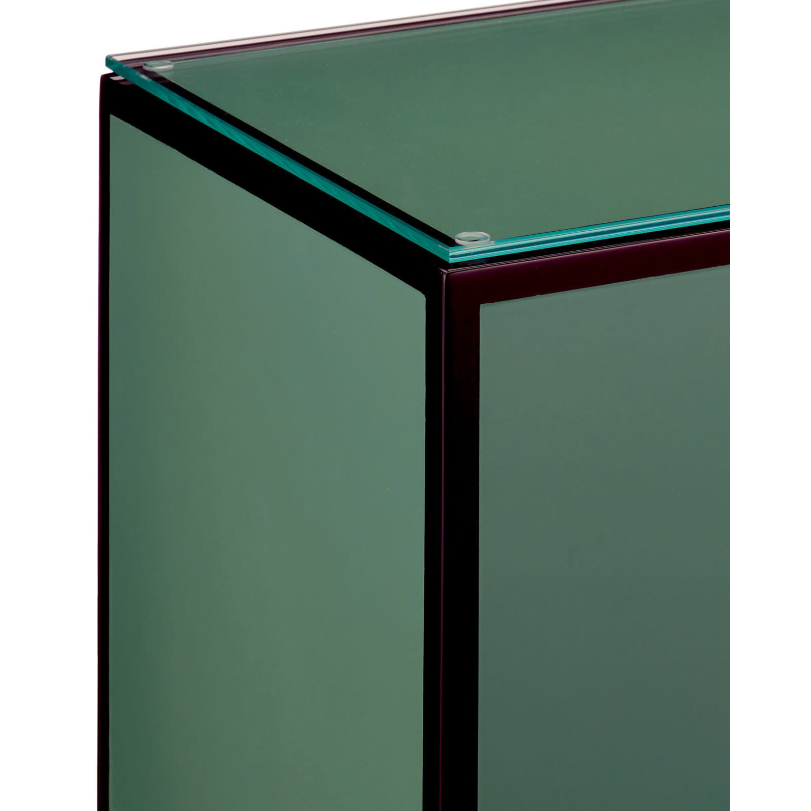 Currey & Company Green Lacquer Side Table
