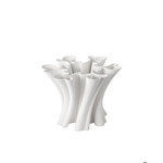 Currey & Company Godet Twist White Vase