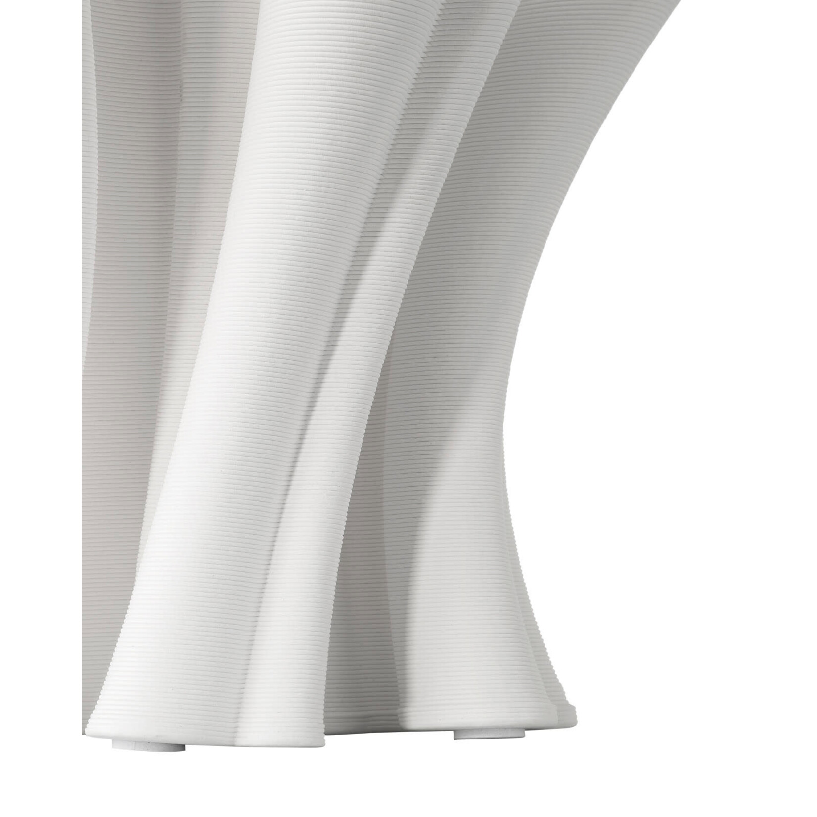 Currey & Company Godet Twist White Vase