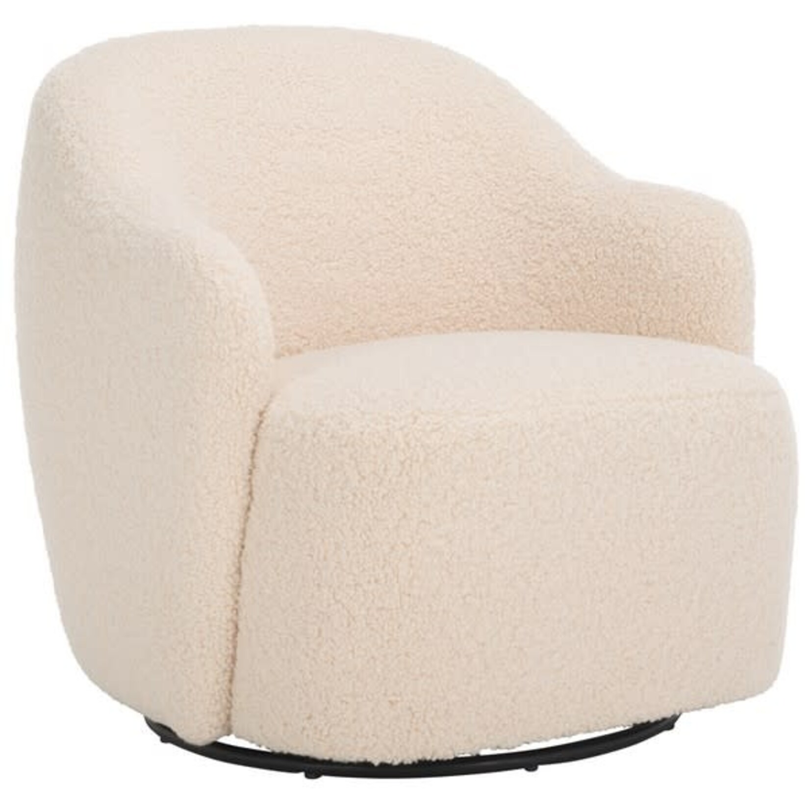 Safavien Theoden Swivel Accent Chair Off White