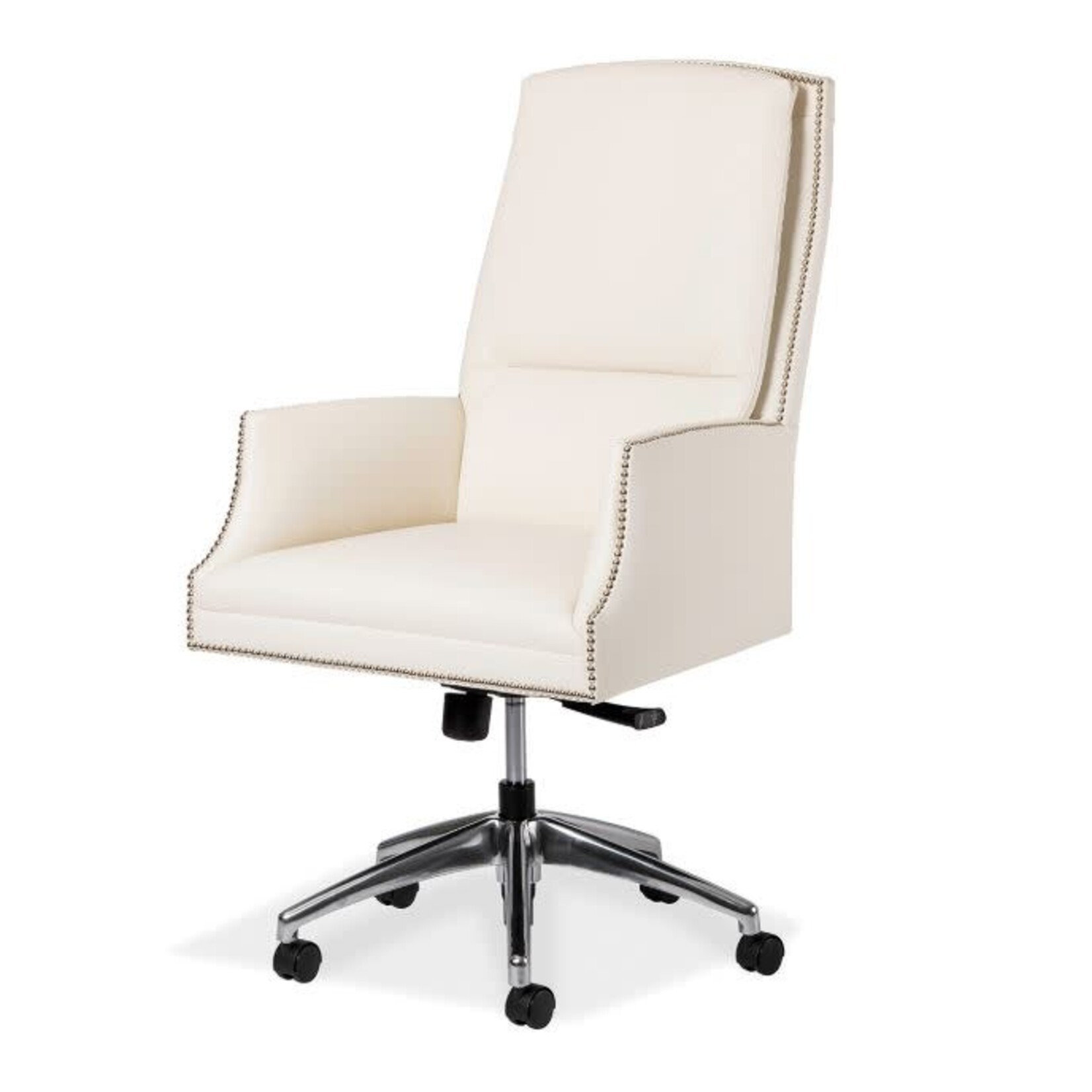 Hancock & Moore LLC Beckett Swivel Tilt Chair Mario Cream Leather