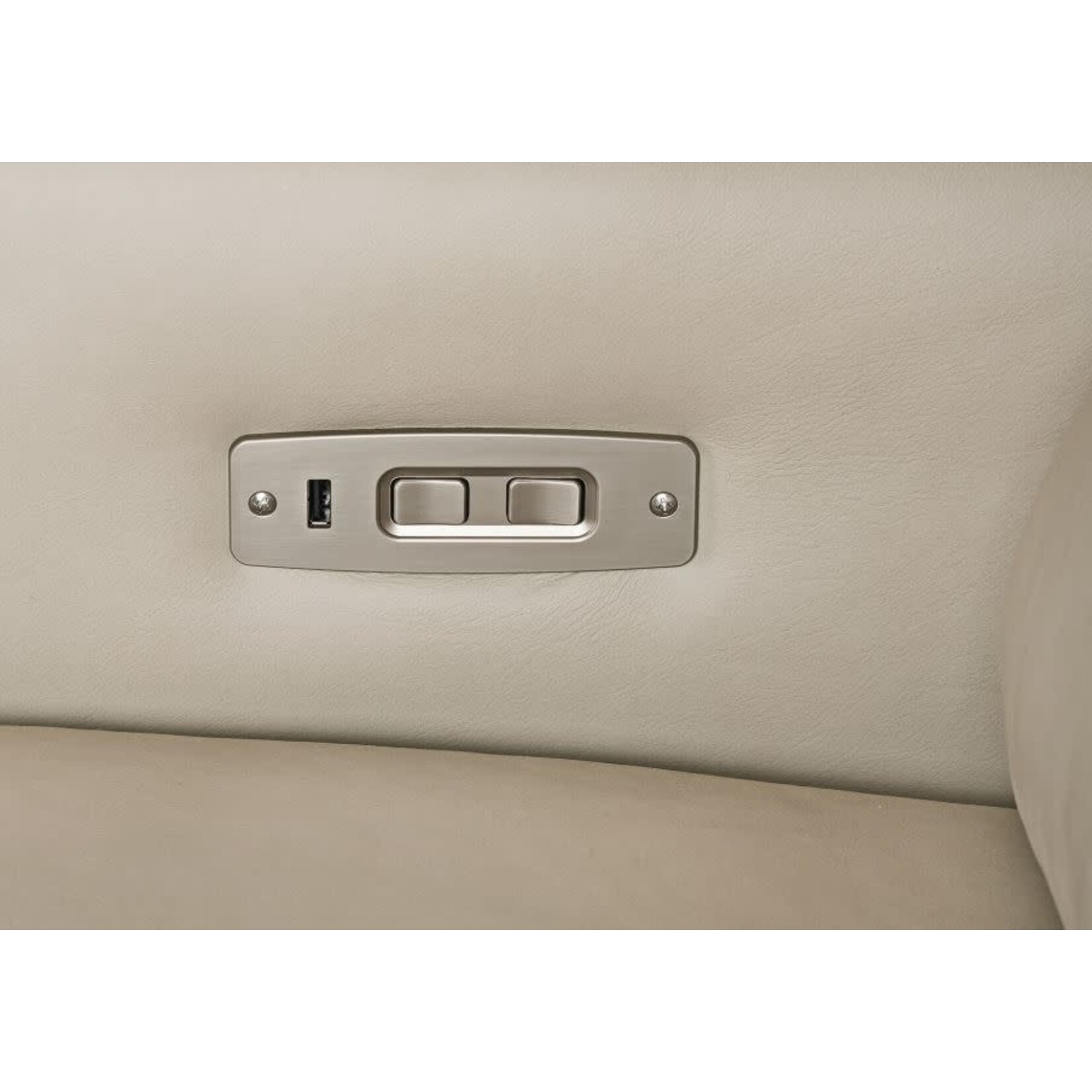 Hancock & Moore LLC Ghent Power Recliner with Articulating Headrest Columbia Gunmetal Leather