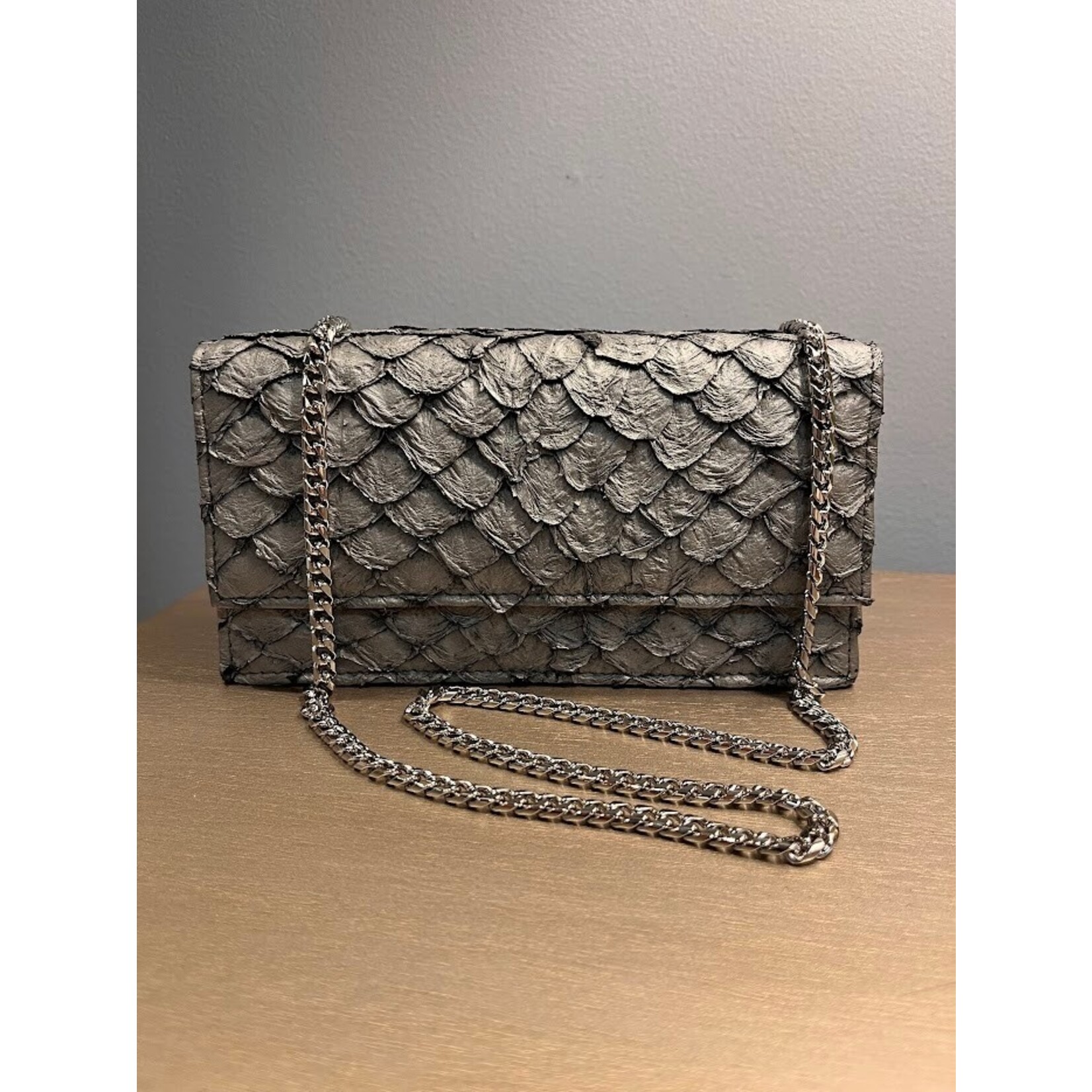 John Cole Messina Paiche Overlap Clutch Handbag