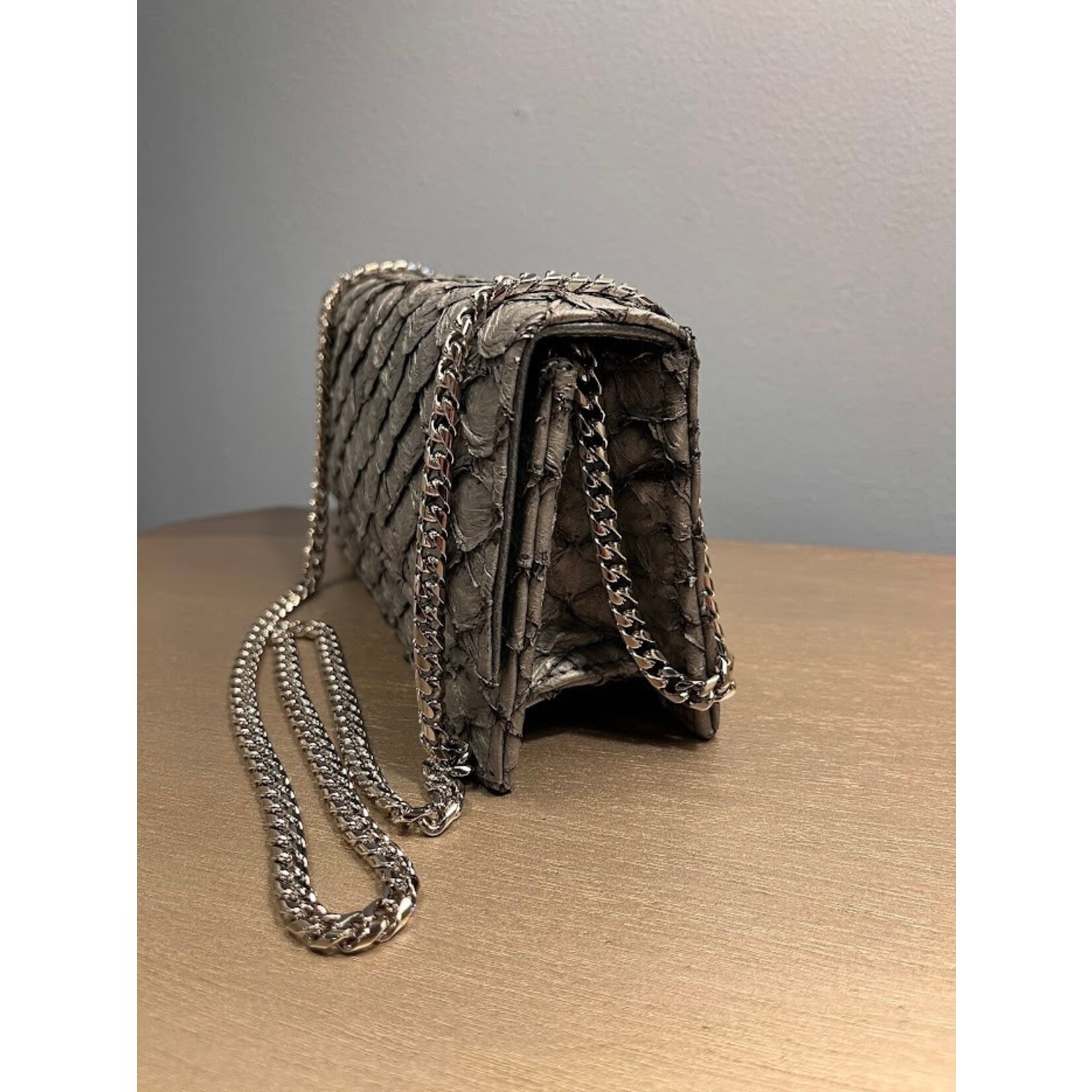 John Cole Messina Paiche Overlap Clutch Handbag