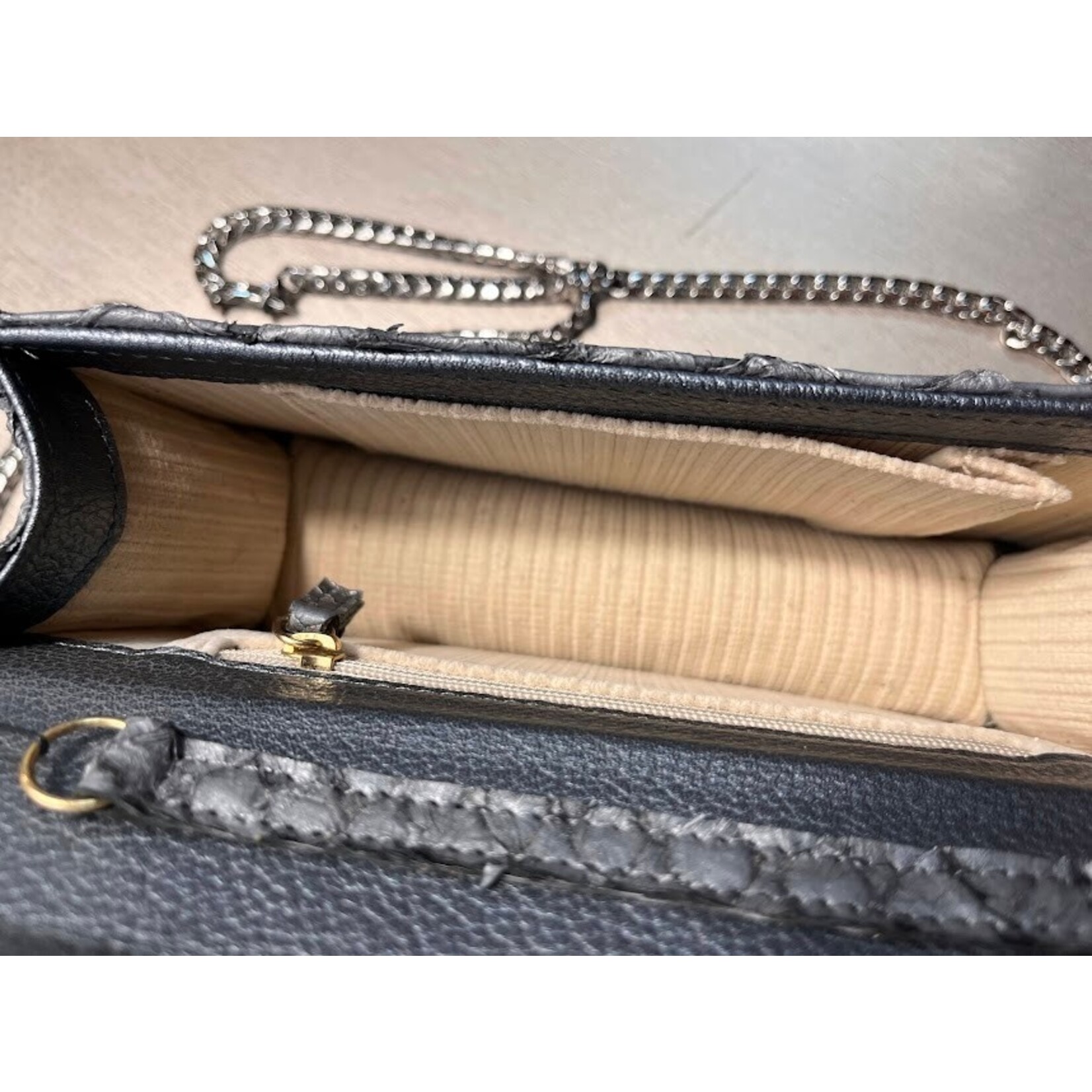 John Cole Messina Paiche Overlap Clutch Handbag