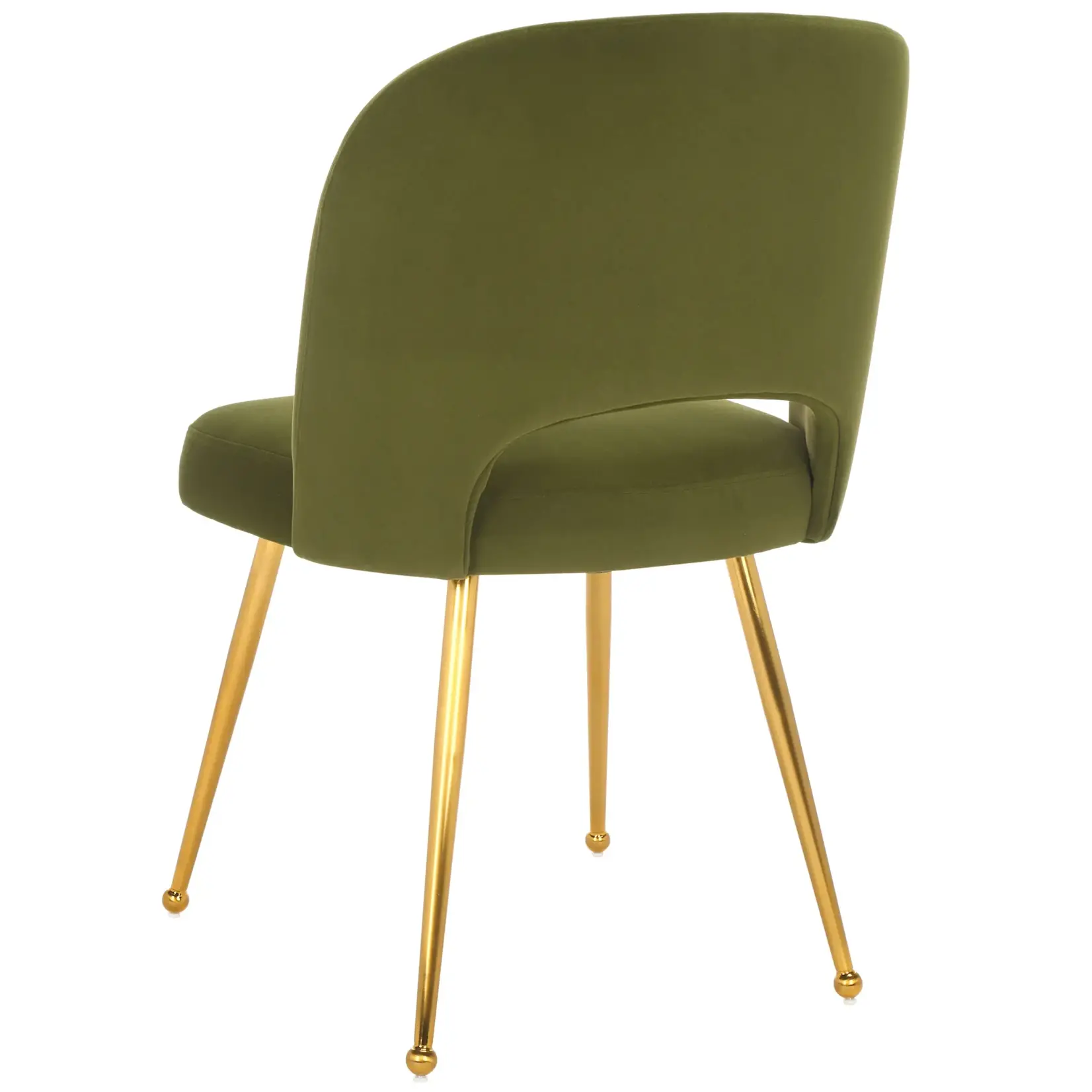 Safavien Aspyn Dining Chair Olive Brushed Gold