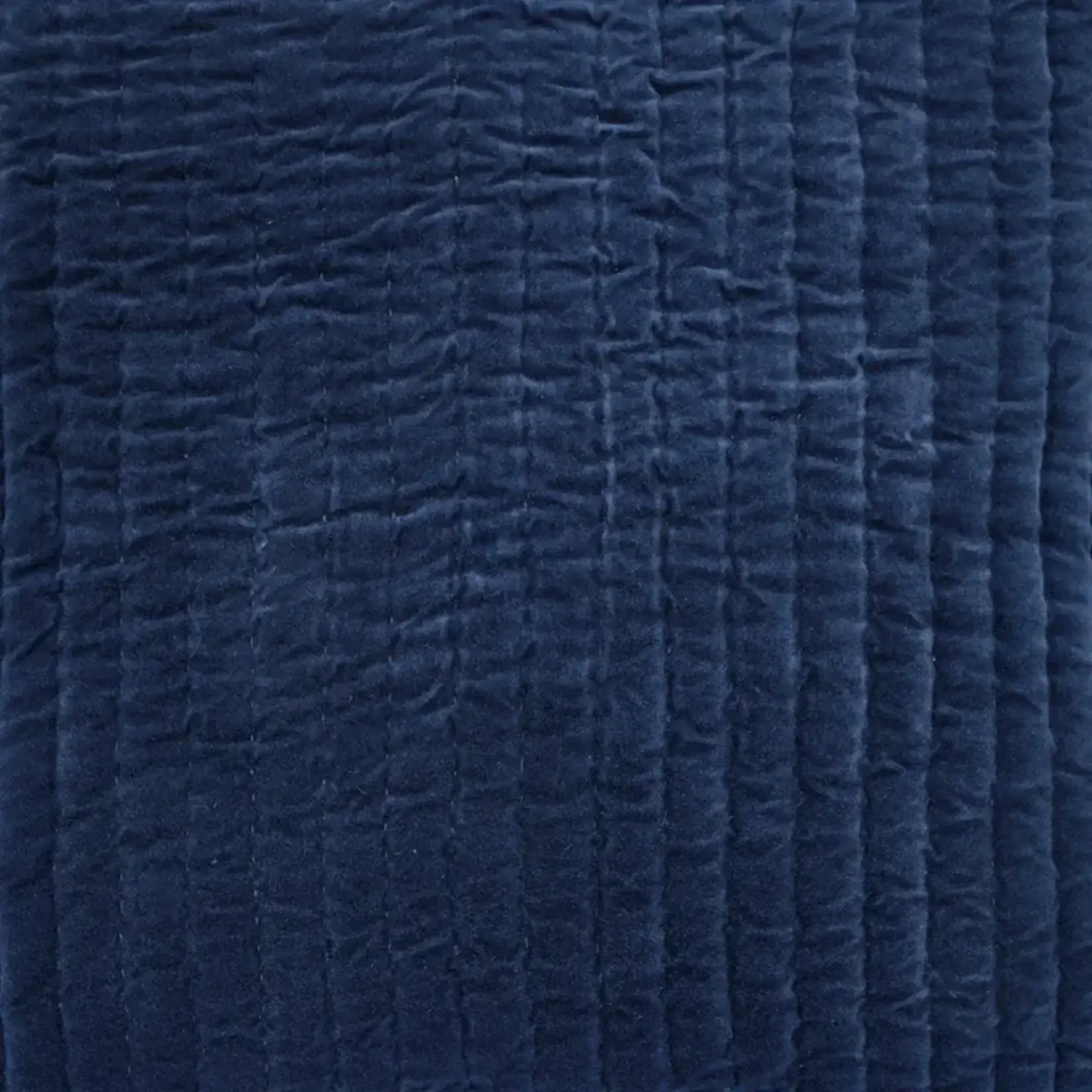 John Robshaw Textiles Velvet Indigo Coverlet 110x92