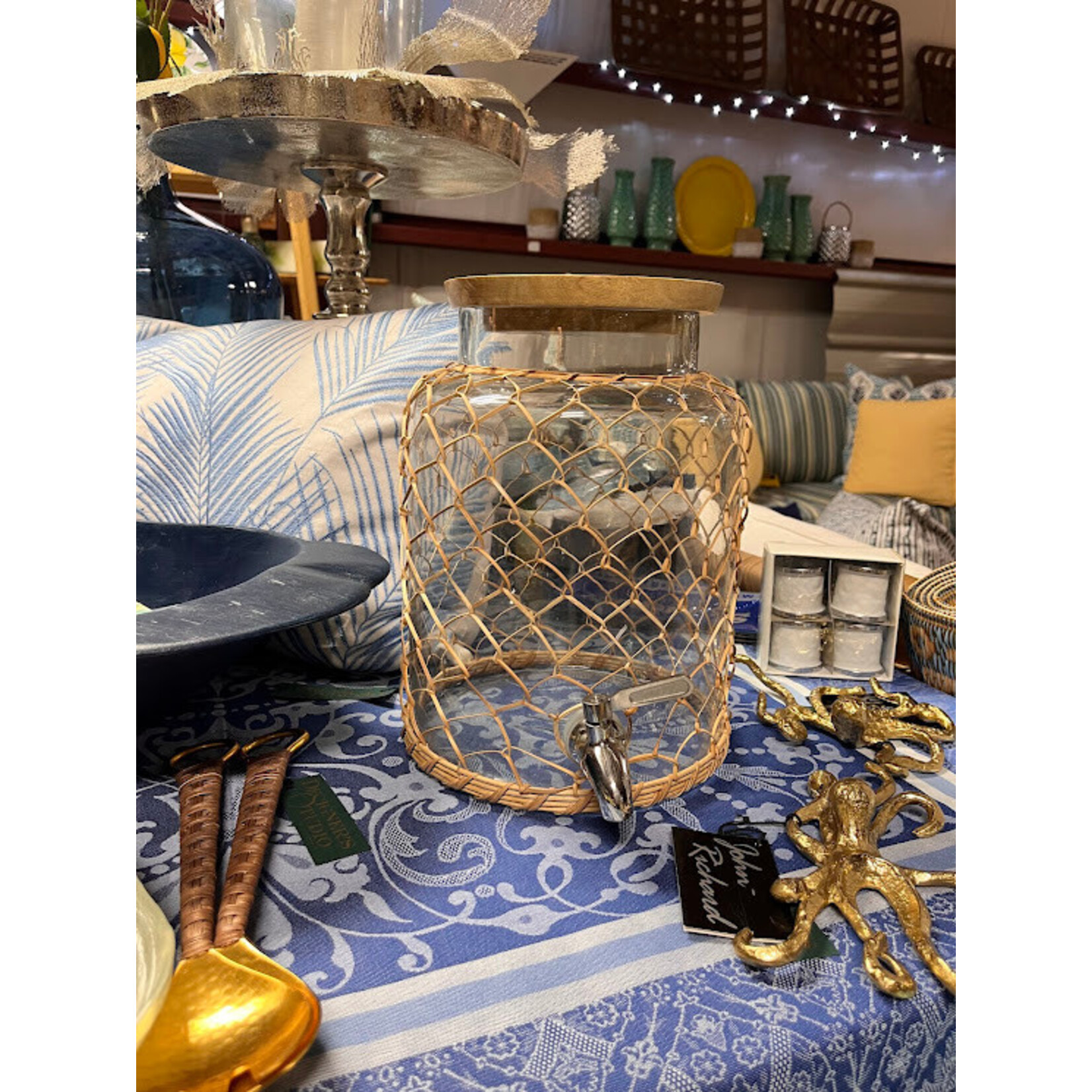 Roost Rattan Beverage Dispenser