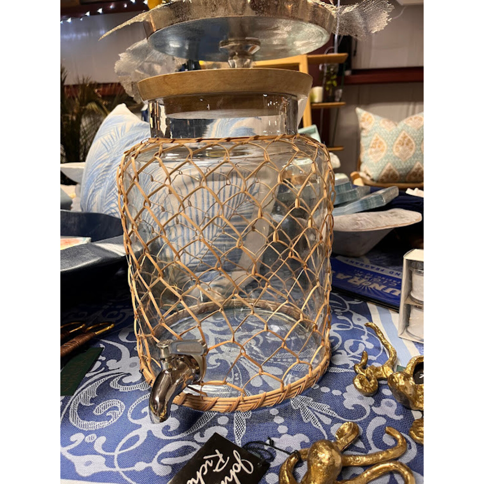 Roost Rattan Beverage Dispenser
