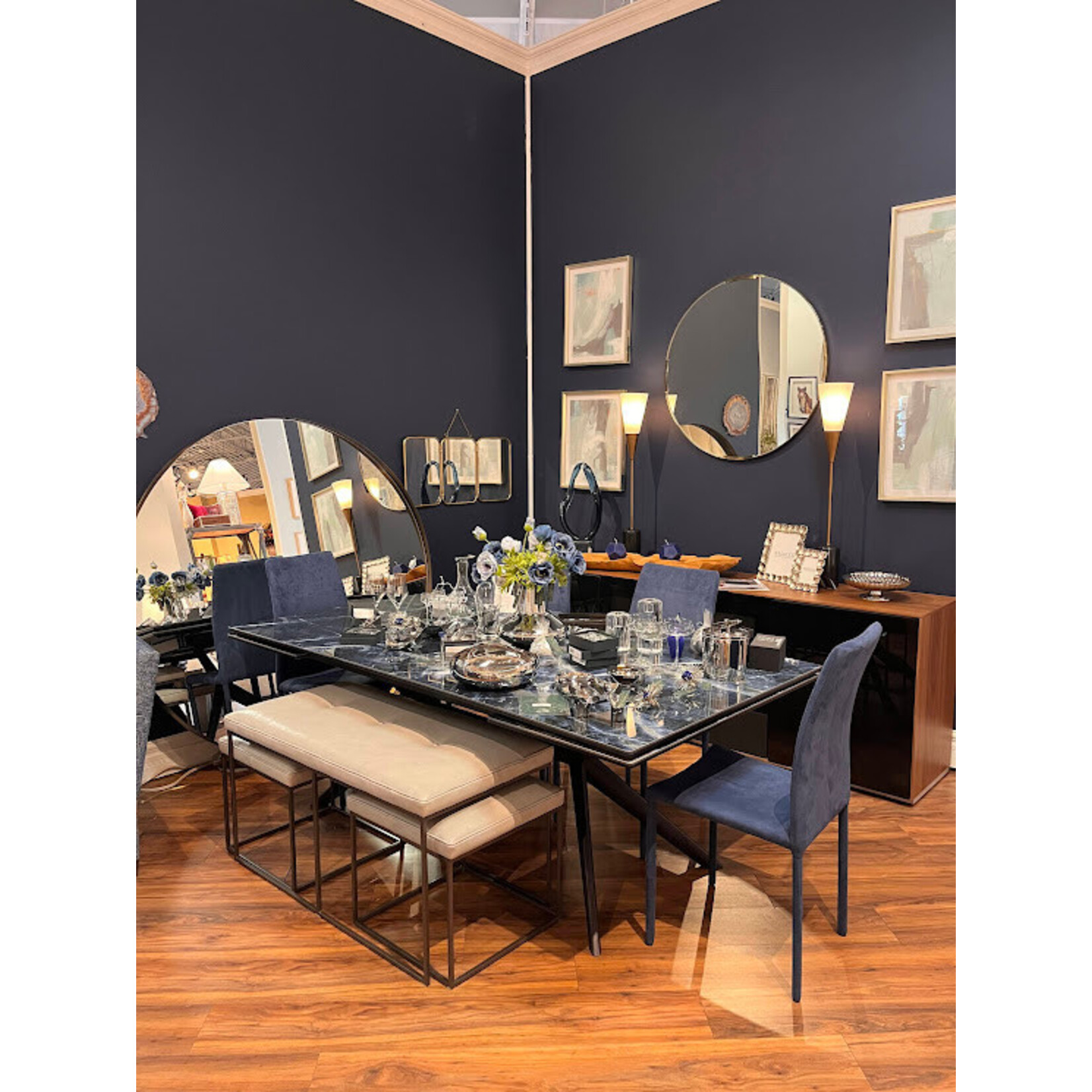 Currey & Company Martini Black Torchiere Table Lamp