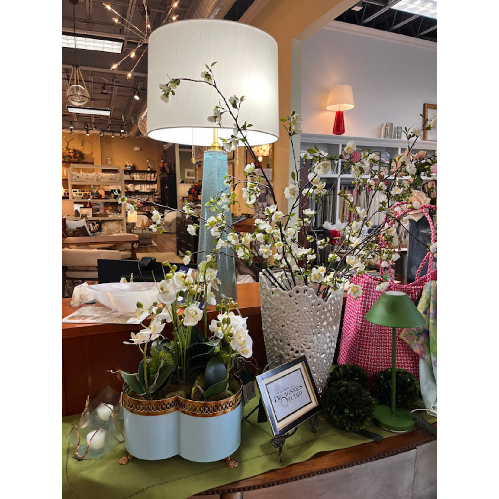 Currey & Company Looke Blue Table Lamp