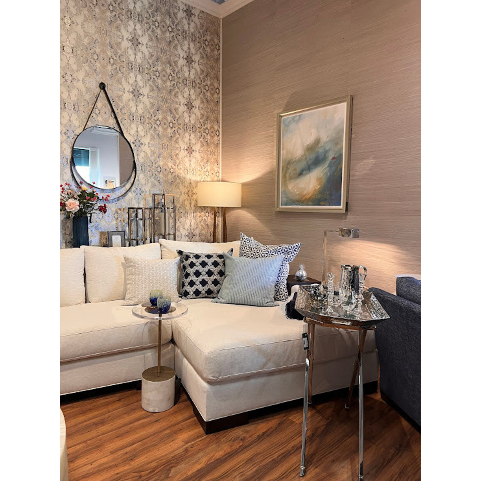 Currey & Company Ruxley Nickel Floor Lamp
