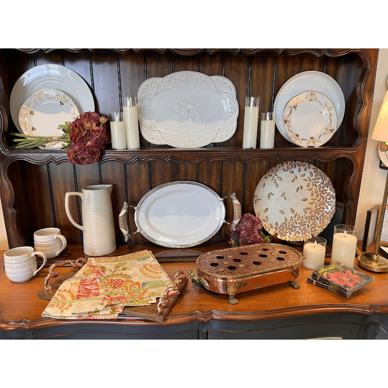 Vagabond House Antler Stoneware Tray Small