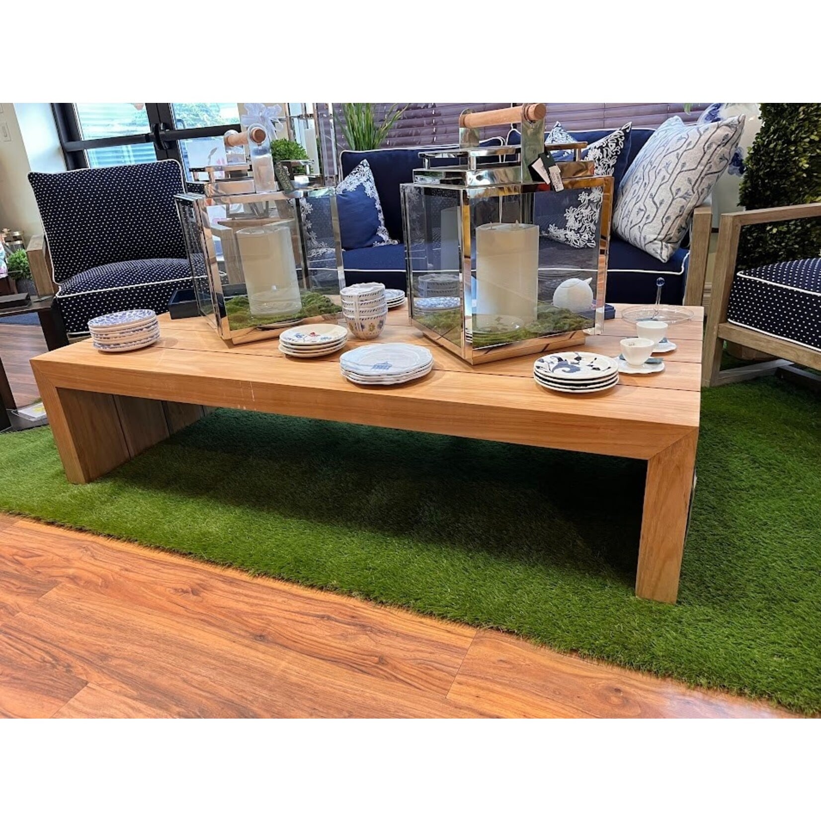 Summer Classics Messina Natural Teak Large Outdoor Coffee Table
