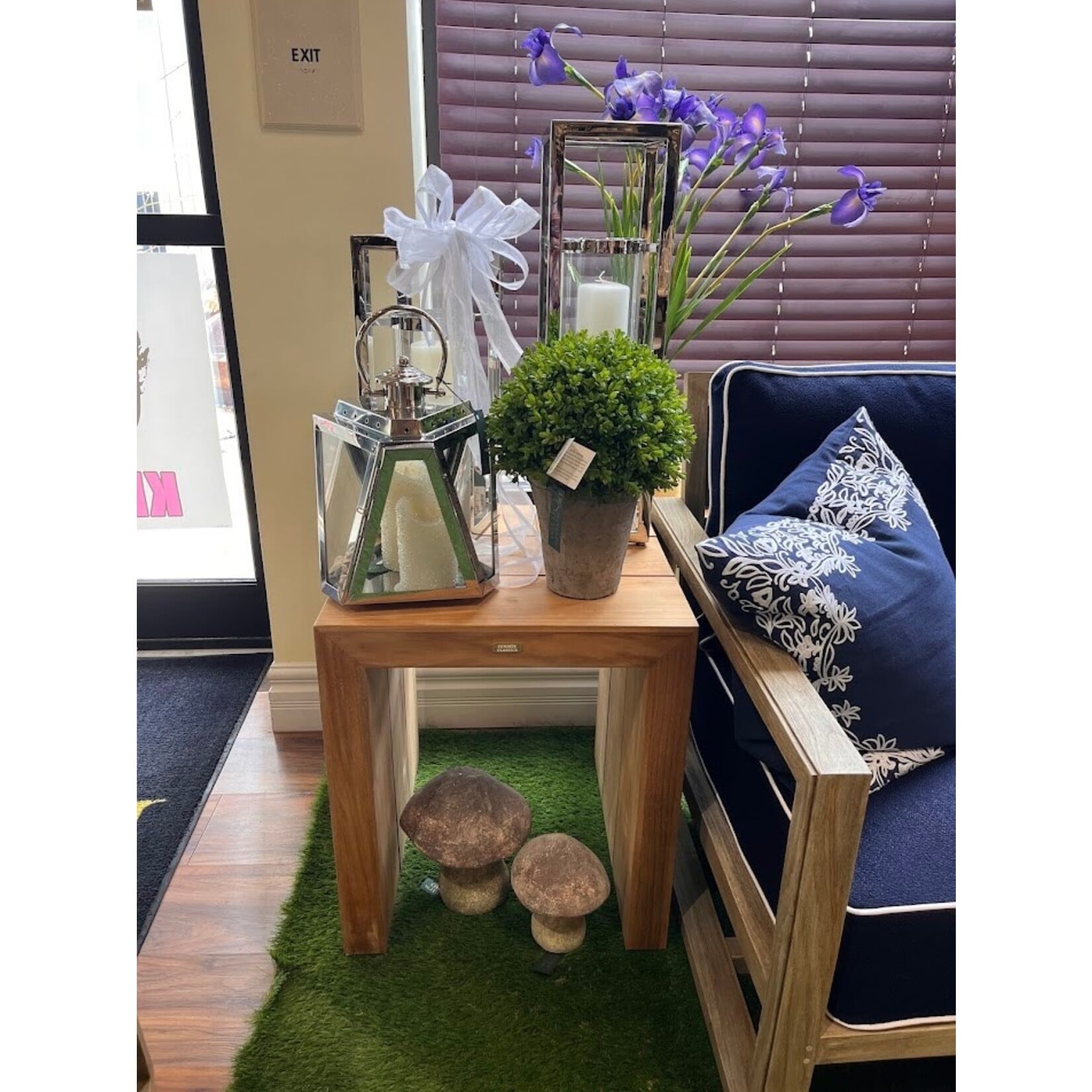Summer Classics Messina Natural Teak Outdoor Side Table
