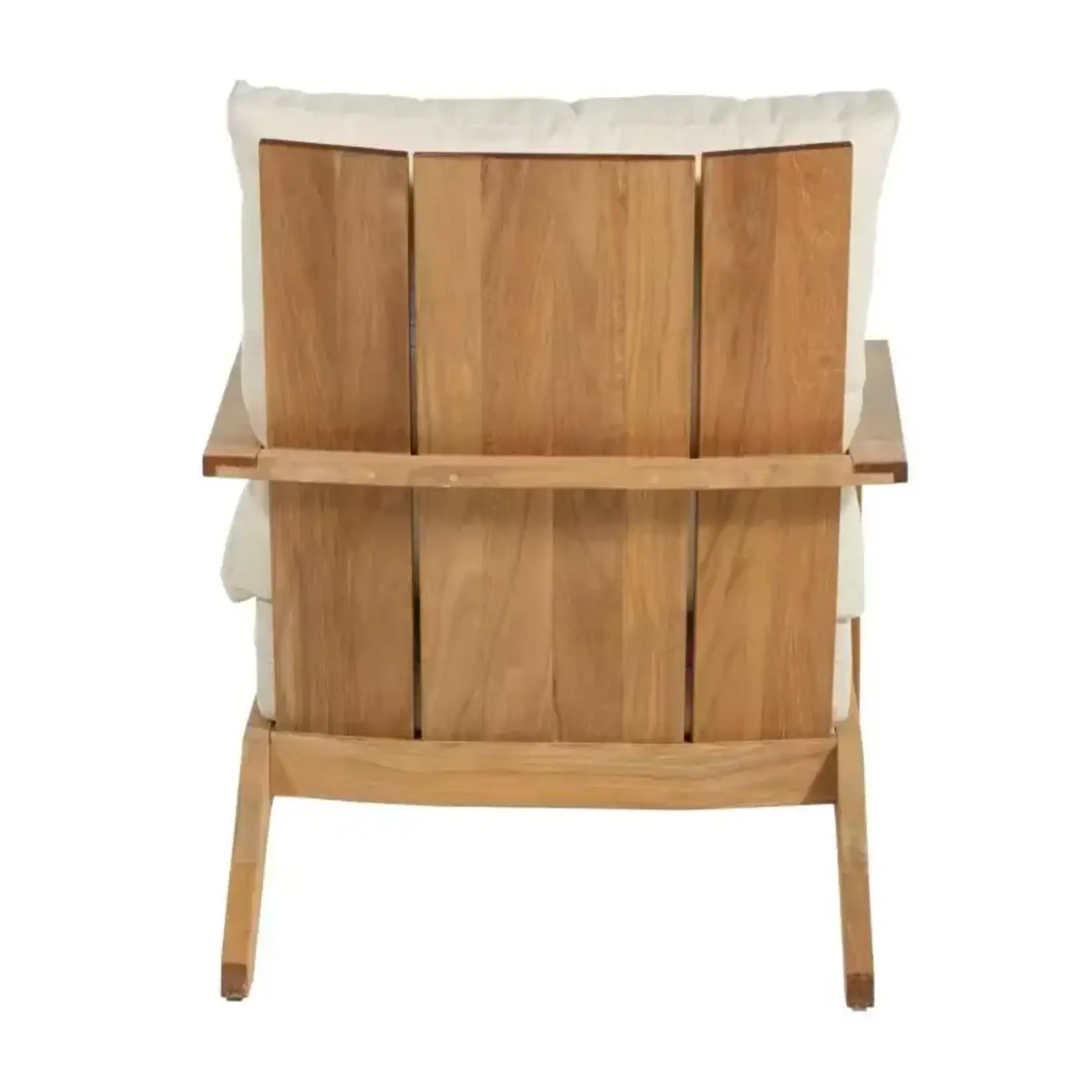 Summer Classics Ashland Teak Outdoor Lounge Chair with Intermix Sky Cushion