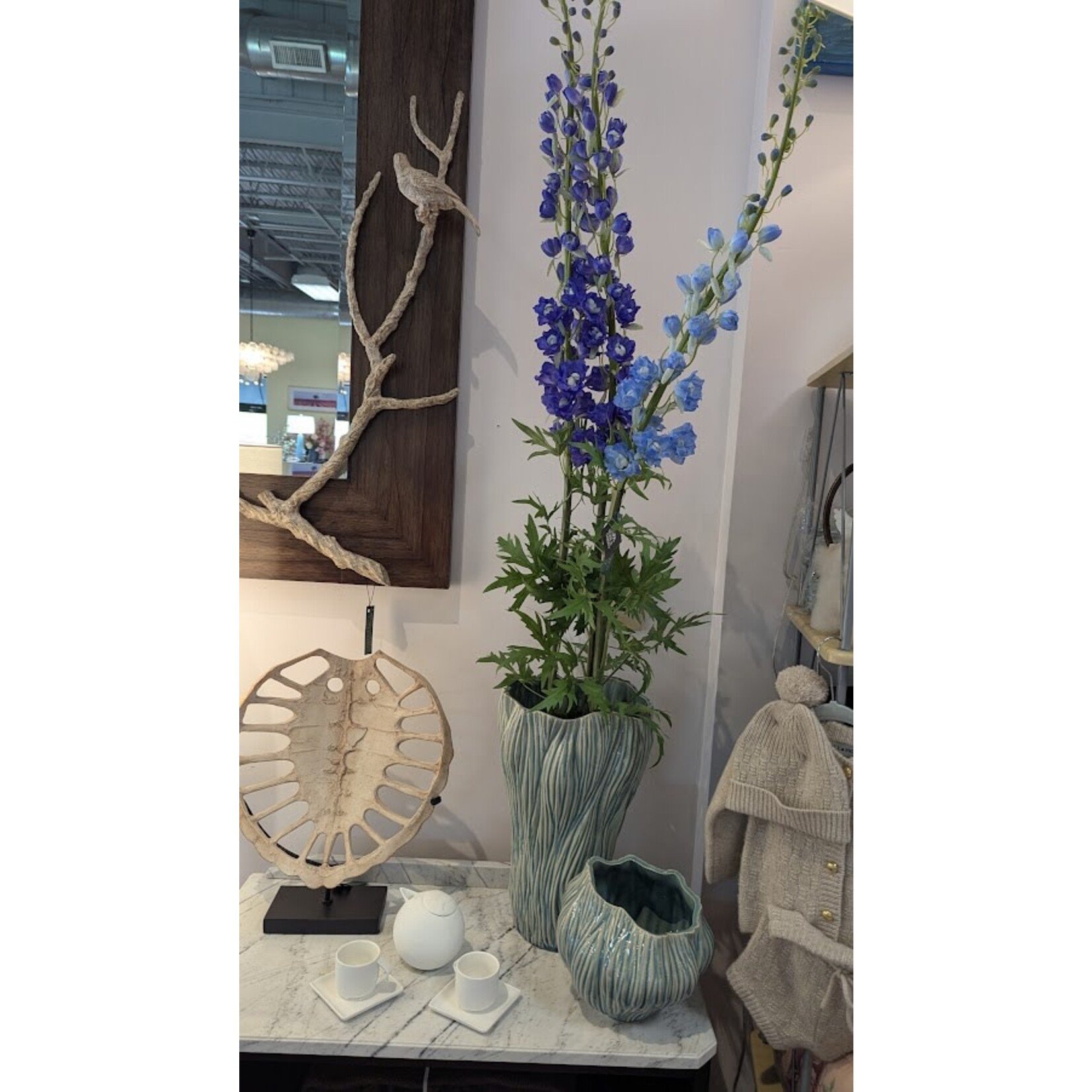 Napa Home and Garden Blue Delphinium Stems 49" Bundles of 3