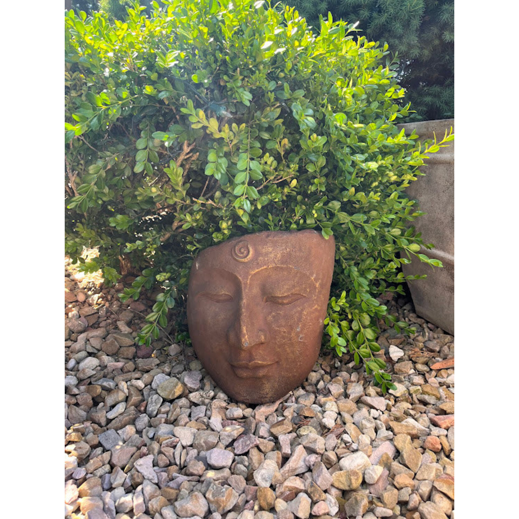 Blue Ocean Traders Buddha Face Garden Statue