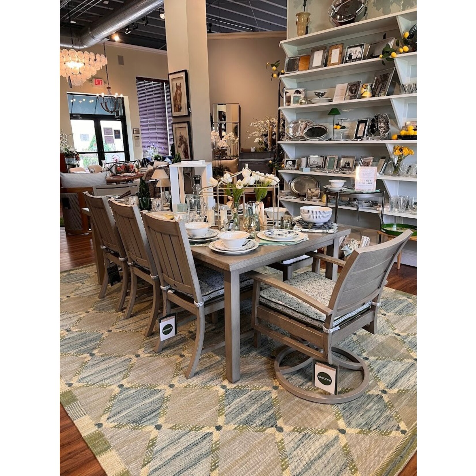 Rug & Kilim Scandinavian Flatweave Rug in Blue Green Diamond Lattice