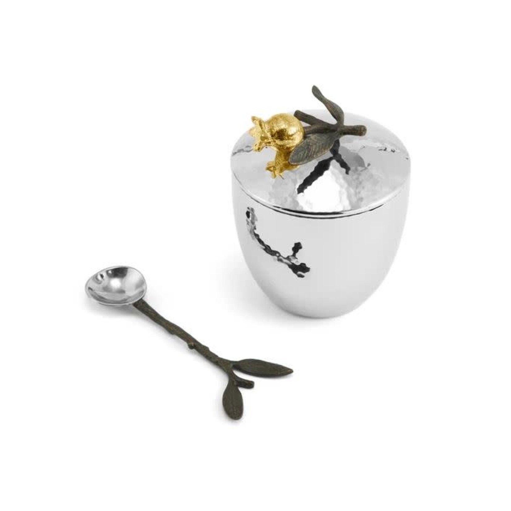 Michael Aram Pomegranate Sugar Pot with Spoon