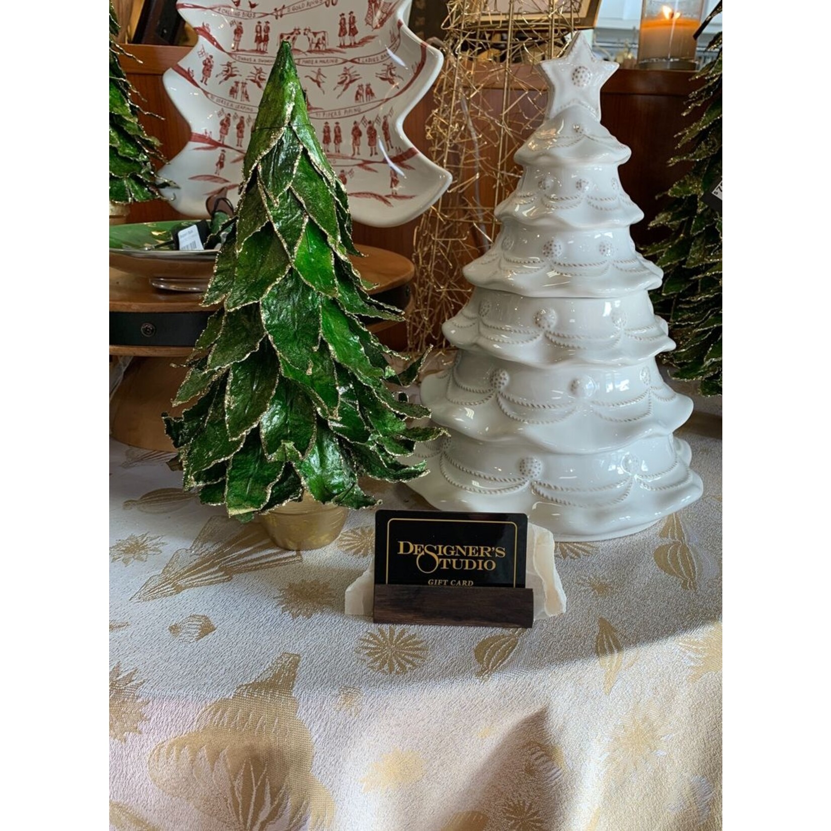 Garnier Thiebaut Mille Merry Gold Cotton Tablecloth