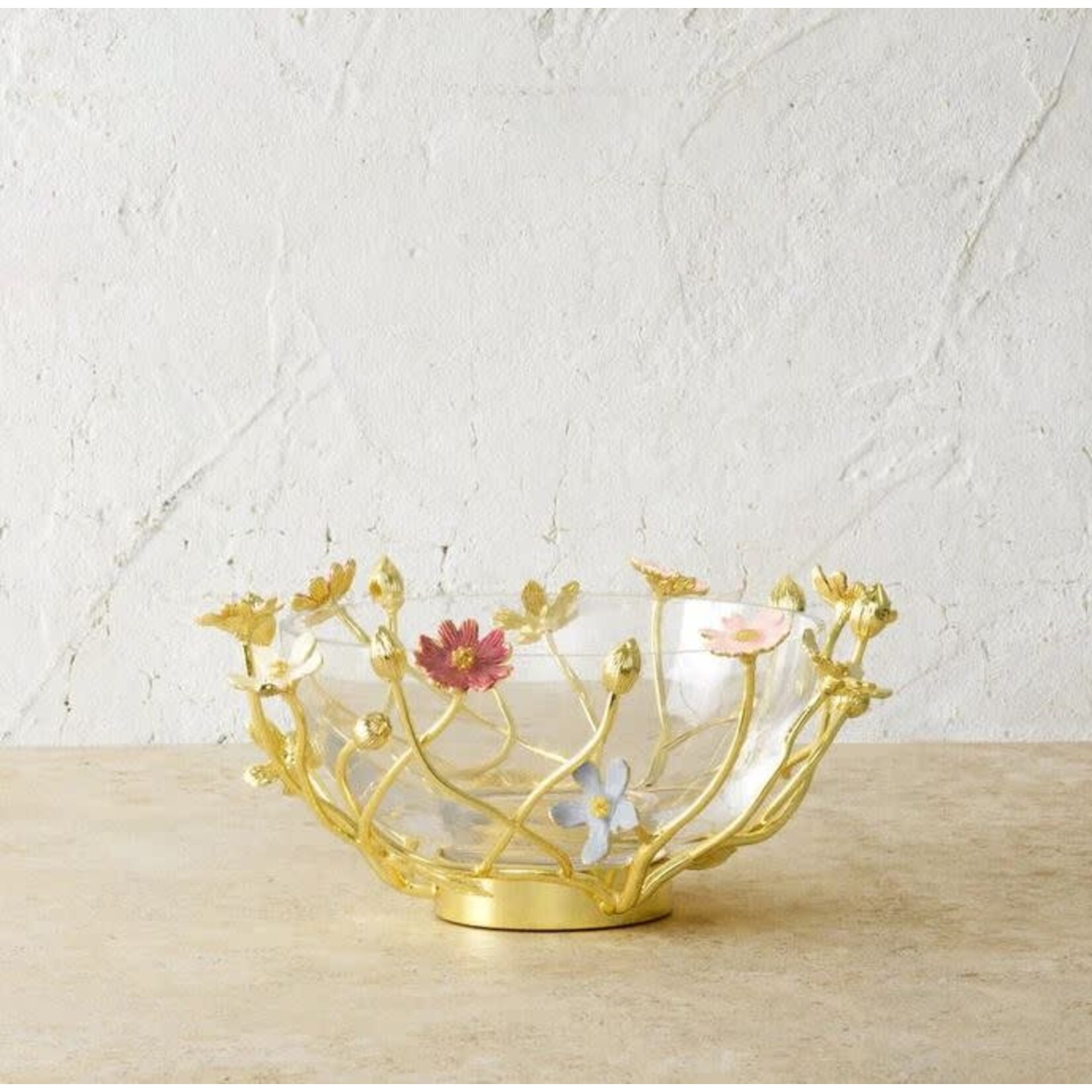 Michael Aram Wildflowers Small Glass Bowl
