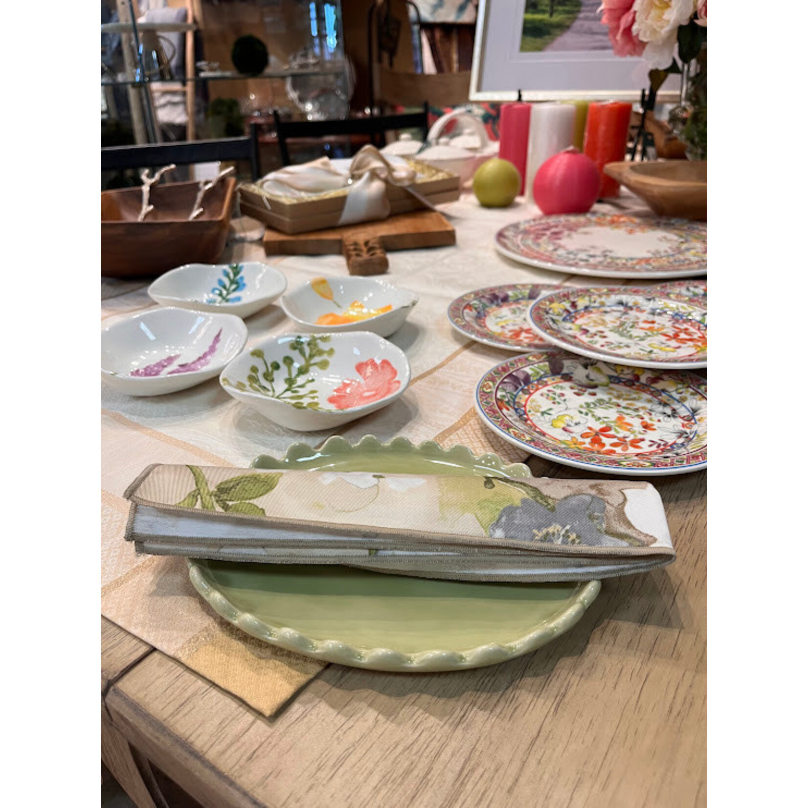 Napa Home and Garden Maddie Green Oval Tray