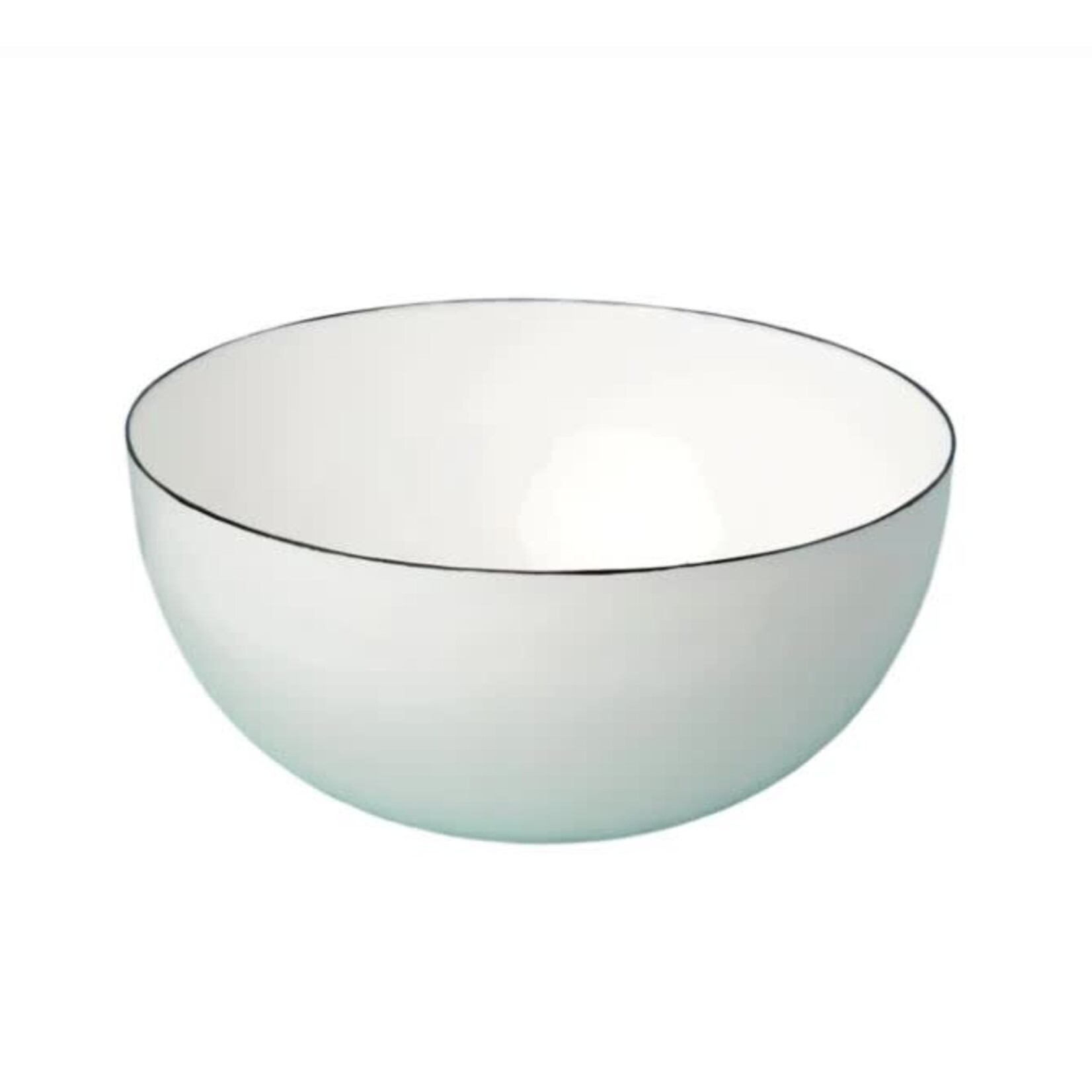 be Home Harlow White Enamel-Coated Stainless Steel Bowl
