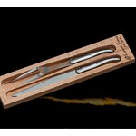 be Home Laguiole Carving Set Platine Stainless Steel in Wooden Box