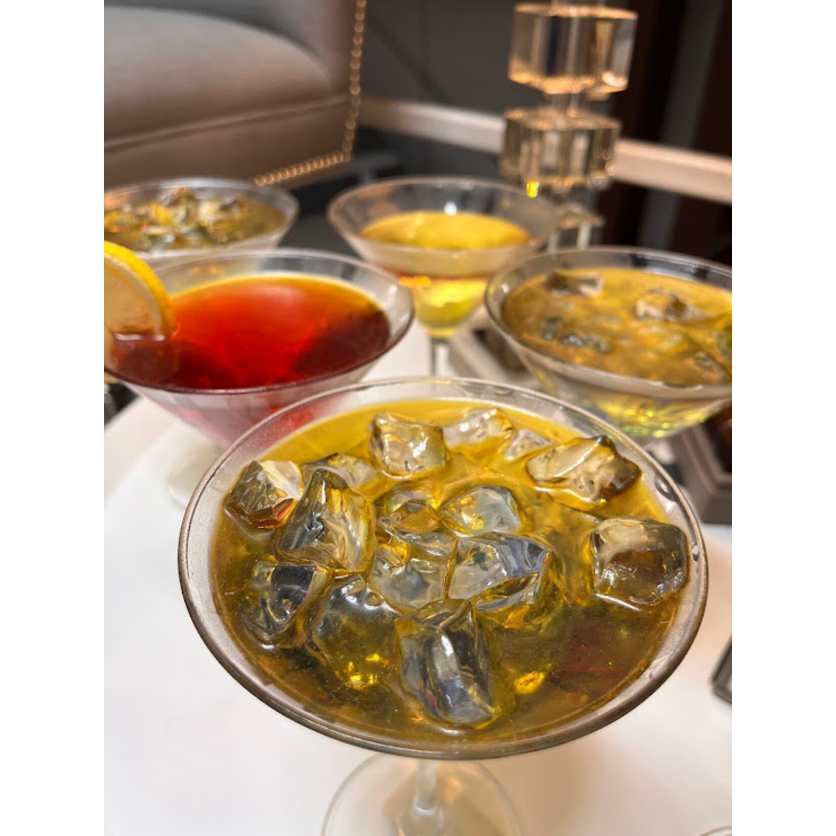 Jeremy Place Frosted Martini Faux Glass