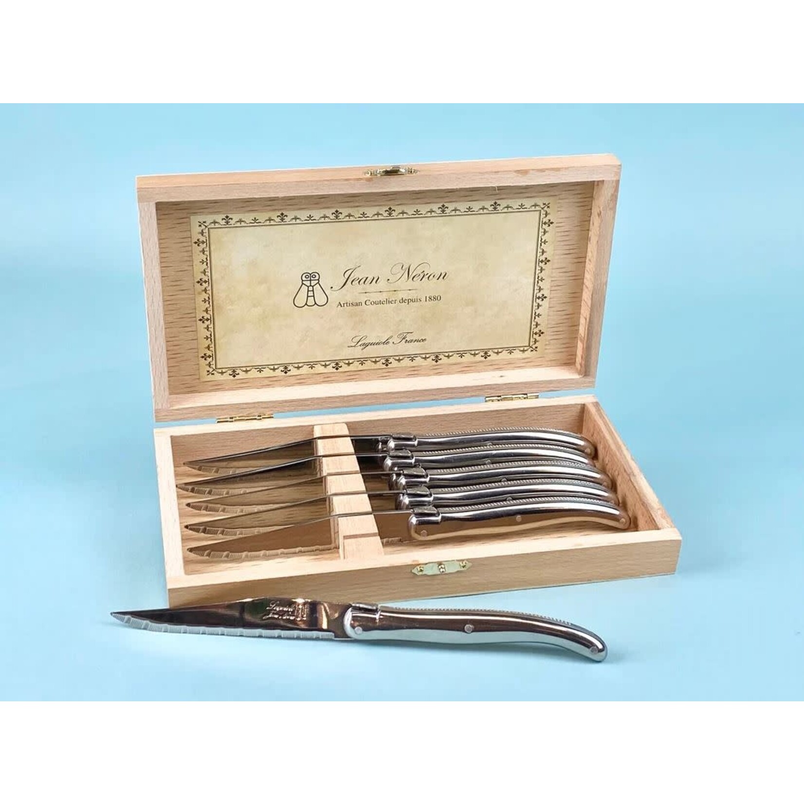 be Home Laquiole 6 Piece Steak Knife Set in Wood Presentation Box
