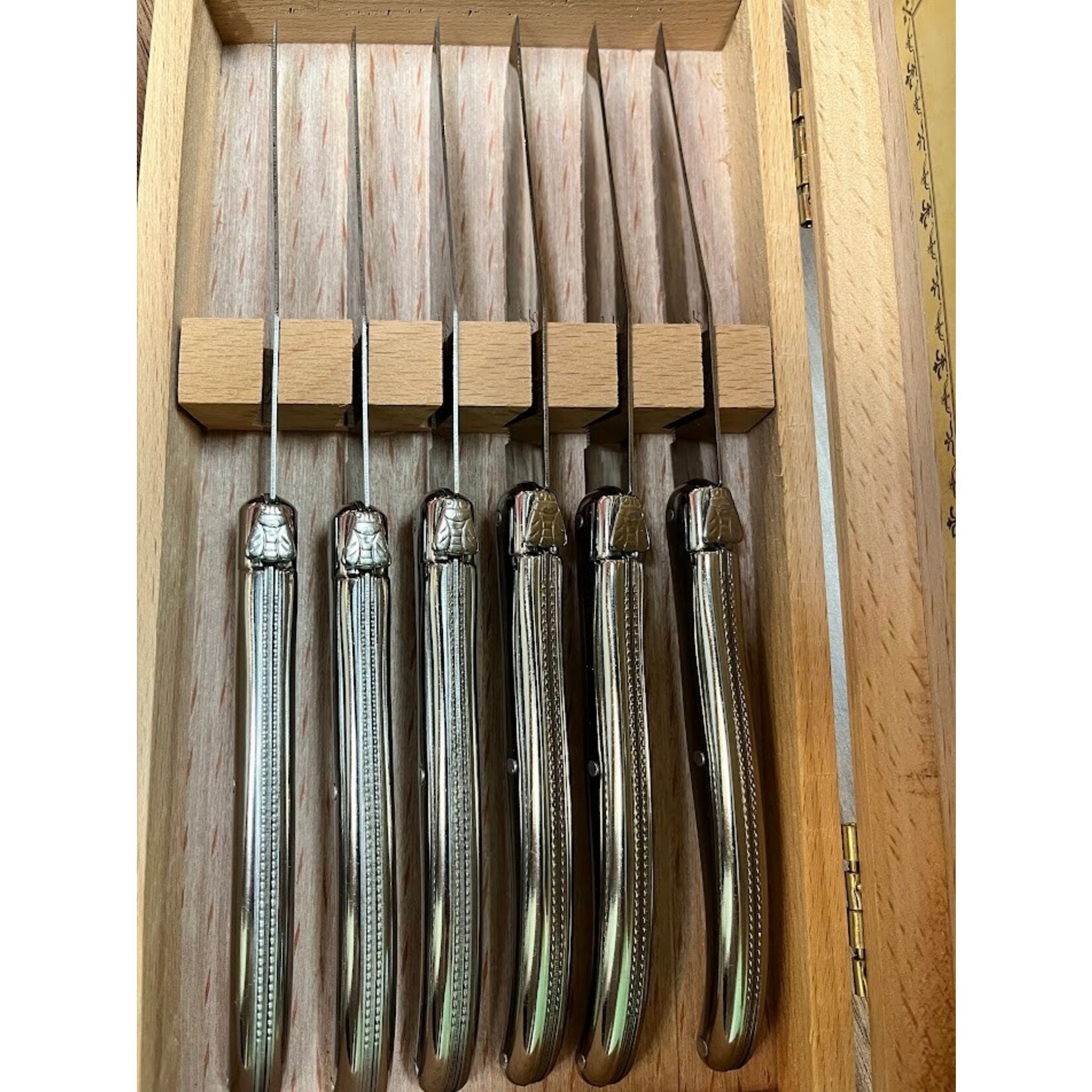 be Home Laquiole 6 Piece Steak Knife Set in Wood Presentation Box